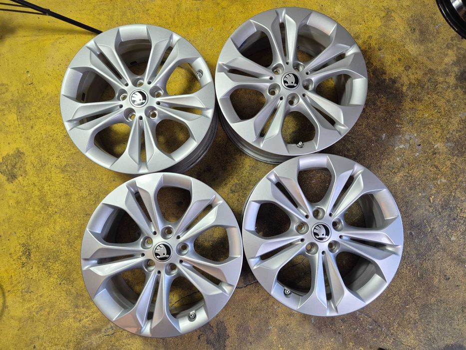 4 Jante Aliaj 5x112 17'' OEM Skoda Octavia Superb Karoq Kodiaq YETI