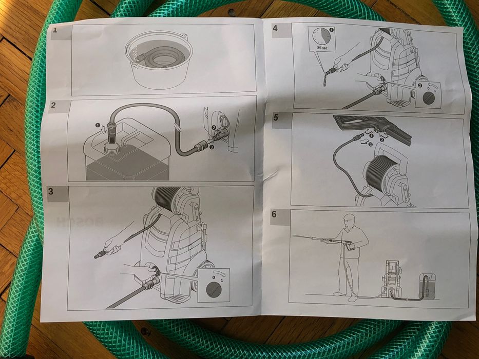 Bosch, Бош, Маркуч, Автоматично засмукване комплект чисто нов