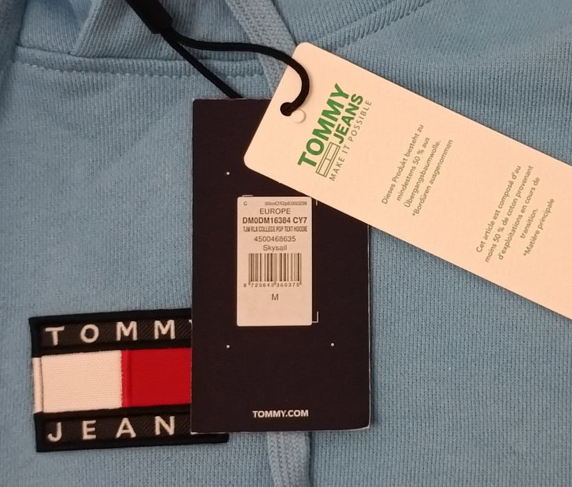 Tommy Jeans Logo Sweatshirt оригинално горнище M памучен суичър горно