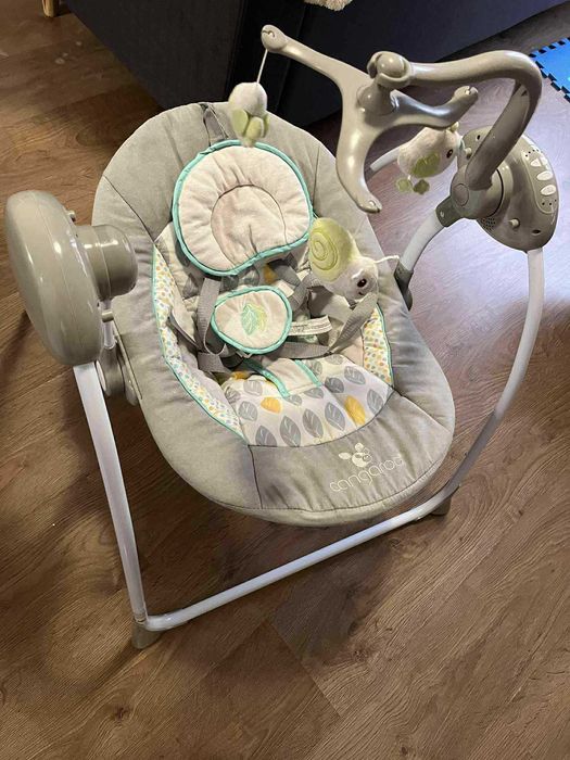 CANGAROO Електрическа люлка BABY SWING СИВ