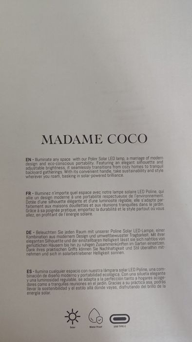 Светильник MadameCoco