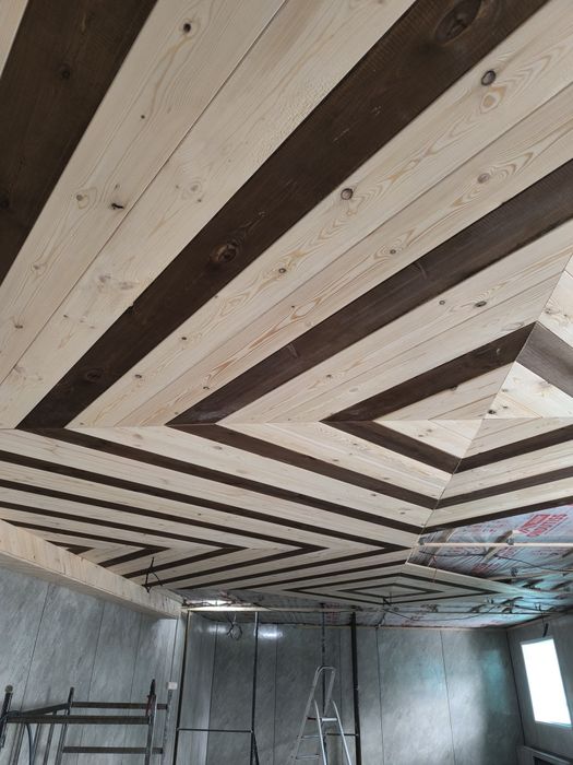 Обшивка бань и саун вагонкой.