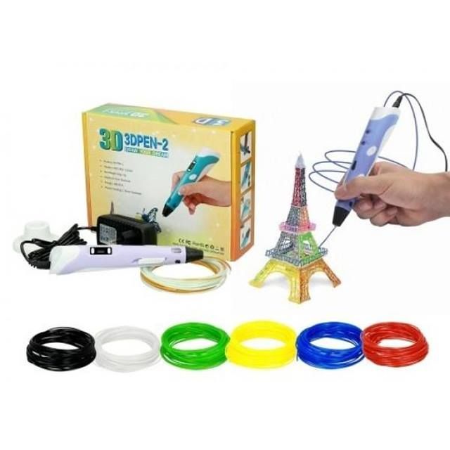 Уникална 3D писалка с дисплей PR12V + 50м. филамент. 3D моделиране