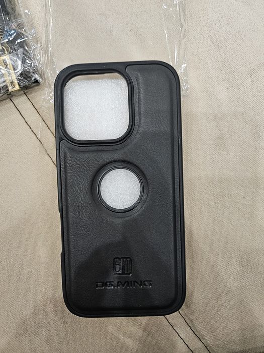 Кожен калъф   за Iphone 16 Pro