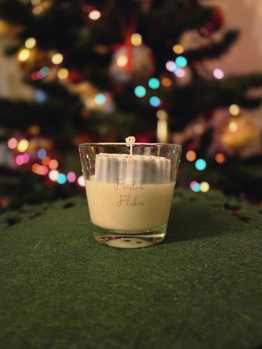 Коледна свещ "Снежинка"