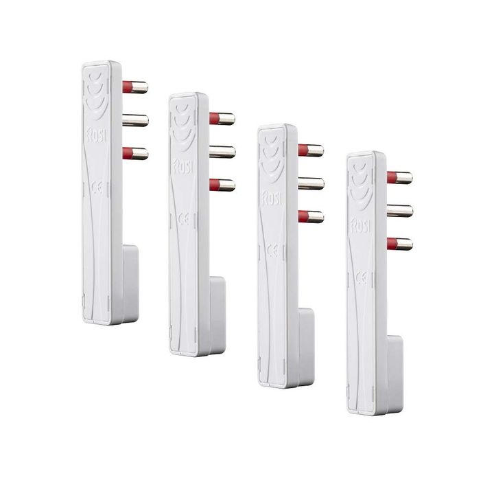 Set de 4 mufe ultra plate 16A albe pentru prize