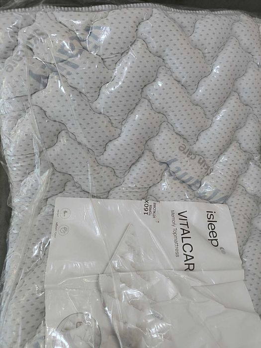 ЧИСТО НОВ топ матрак iSleep VitalCare – 160×200 см, 6 см
