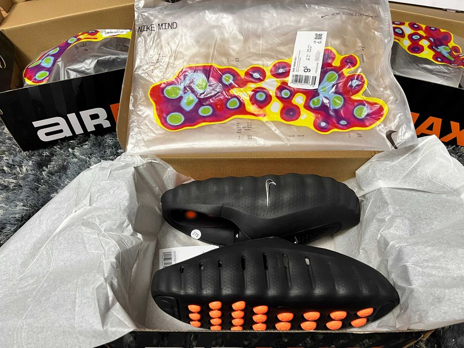 =REDUCERE DE WEEKEND= Papuci / slide sneakers / șlapi bărbați Nike Mind 001 Black trend vara 2026 (mai comozi decât Yeezy sau Crocs)