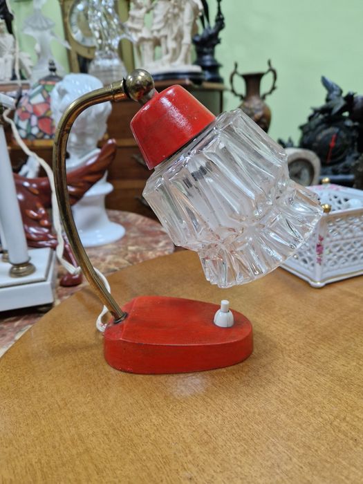 Страхотна рядка антикварна немска настолна лампа