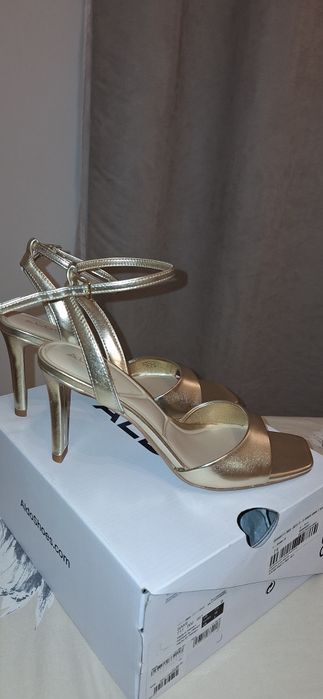 Sandale elegante bej auriu dama