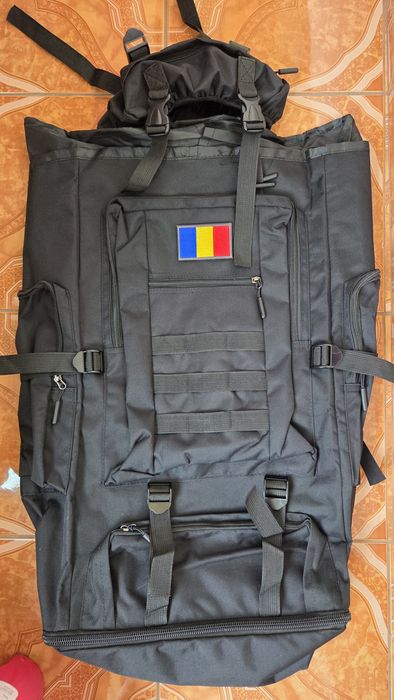 Rucsac Militar ,Negru/Tactic 80 /100 L /Multifunctional /Drumeții, Nou