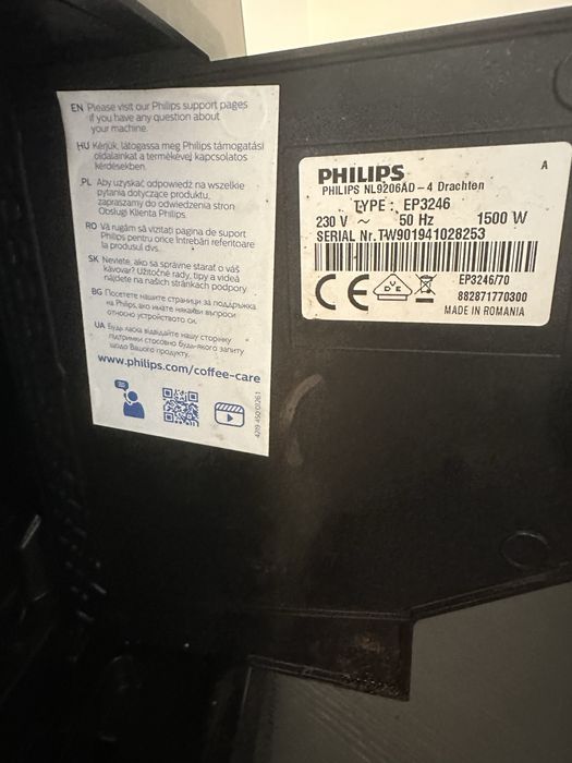 Кафеавтомат philips EP3246/70 15 bar