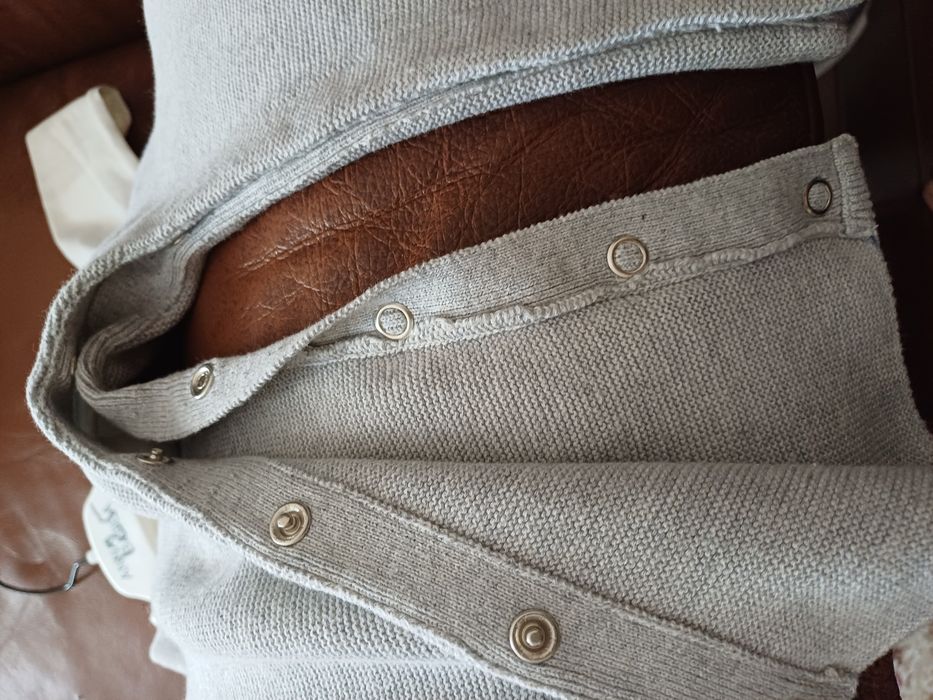 Вязаный комбинезон и боди