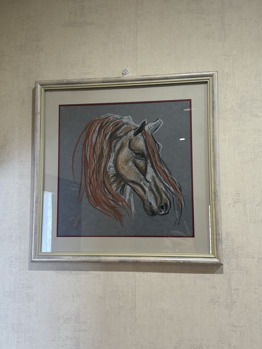 Картины 4 штуки Лошади