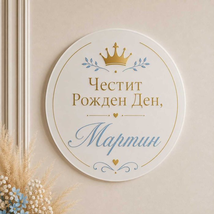 Табела за украса за рожден ден, кръщене, сватба и други поводи
