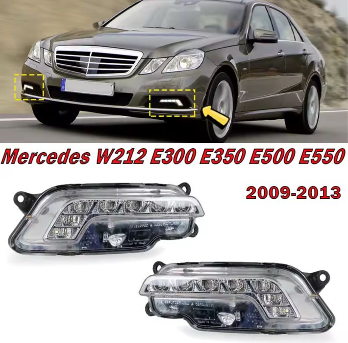 Lumina Lumini De Zi DRL Daylight Proiectoare Led Mercedes E Class W212