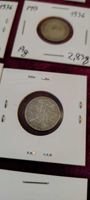 lot 16 monede Argint Marea Britanie anii 20-30