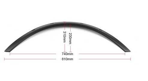 Тунинг Раздувки За Калници, Вежди, 4 бр, Черни
