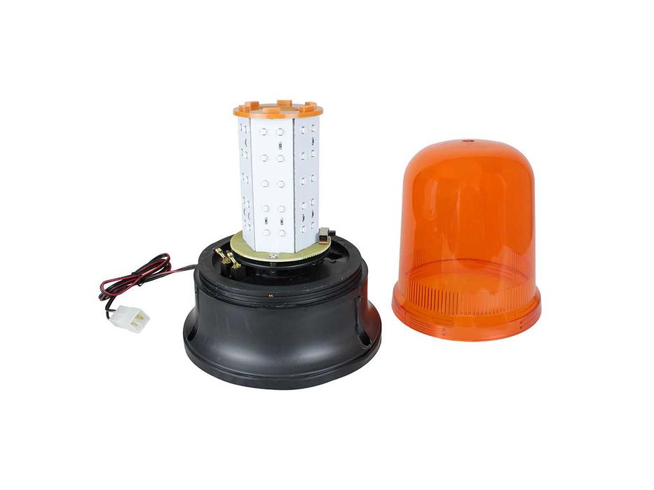 Girofar LED fix 12-24V – lampă avertizare auto portocalie