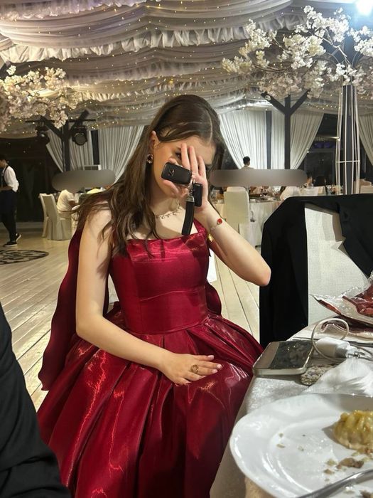 Пышное выпускное платье