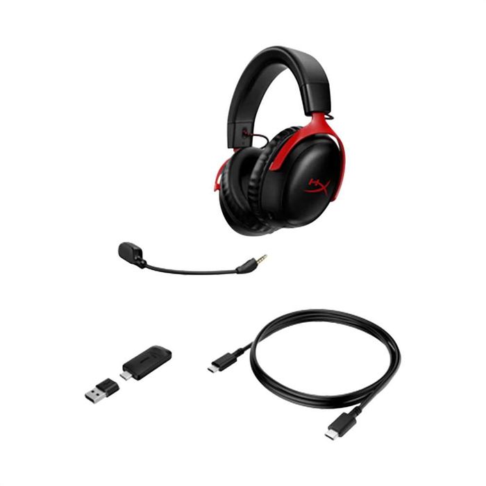SALE Наушники беспроводная гарнитура HyperX Cloud III Black+Red+
