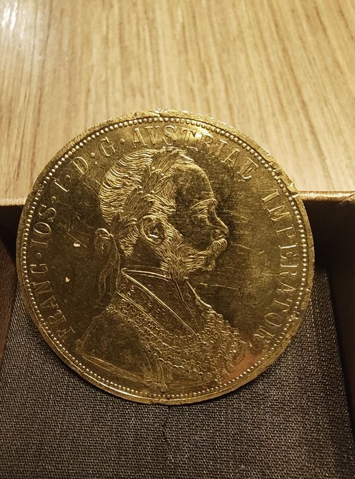 Златна монета 4 Дуката Франц Йосиф 13.96 гр. 23.6 к.