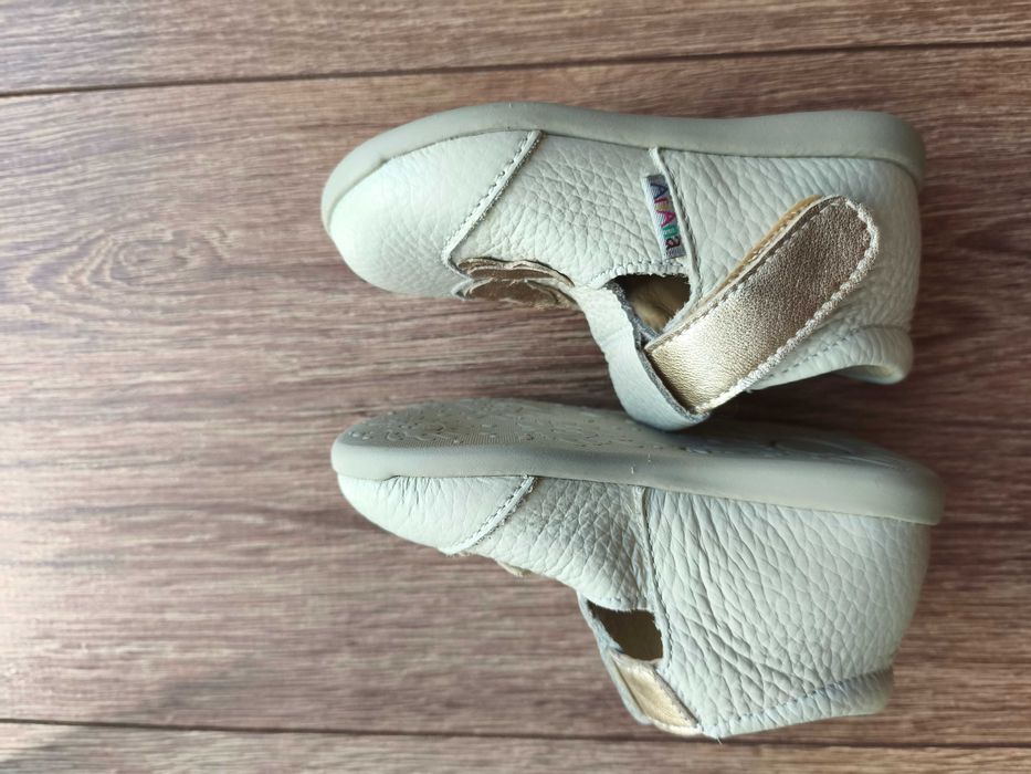 Pantofi barefoot fetiță din piele naturala Ariana Shose, mărimea 20