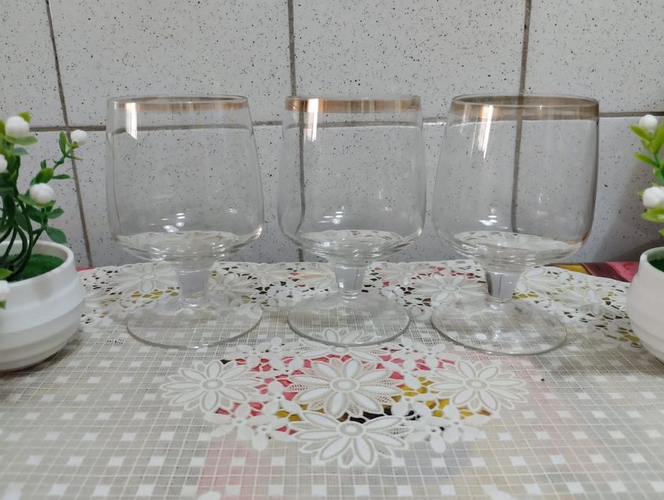 Хрустальные бокалы для коньяка СССР
