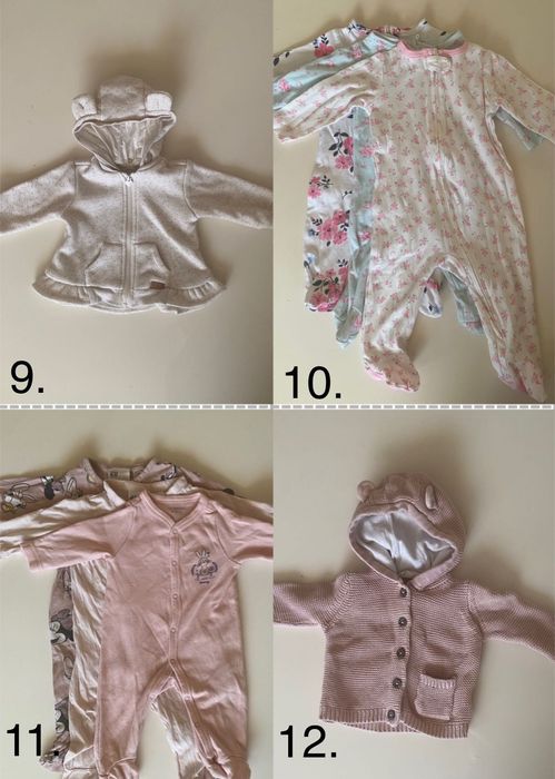 Бебешки дрешки 0-3м H&M, Mayoral, Next, Pepco, Sinsay и други
