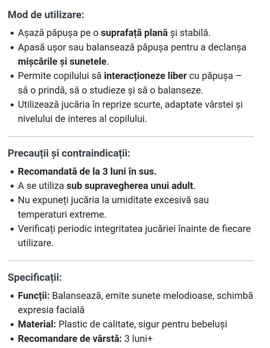 Jucarie pentru bebelusi Hopa Mitica