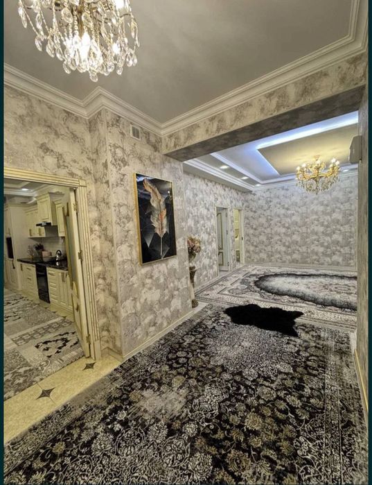 Продается 3 ком квартира, с мебелью техникой , Паркентский ,новострой