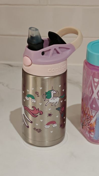 Метален термос Contigo и бутилка за вода