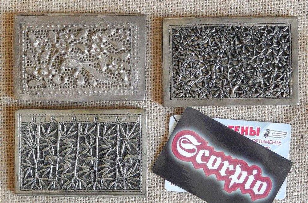 Визитница (футляр) металлическая .