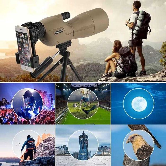 Бежов 25-75×60 зрителен телескоп Zoom TelescopeМощен водоустойчивBAK4