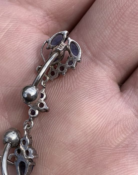 UNICAT Cercei/piercing/buric din argint vechi 925 - 5 buc