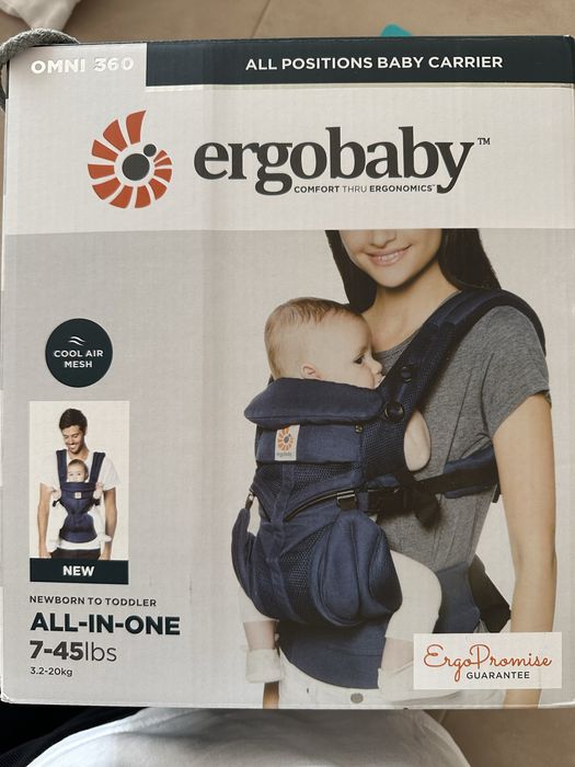 Ергономична раница Ergobaby Omni 360 Cool Air Mesh Midnight Blue