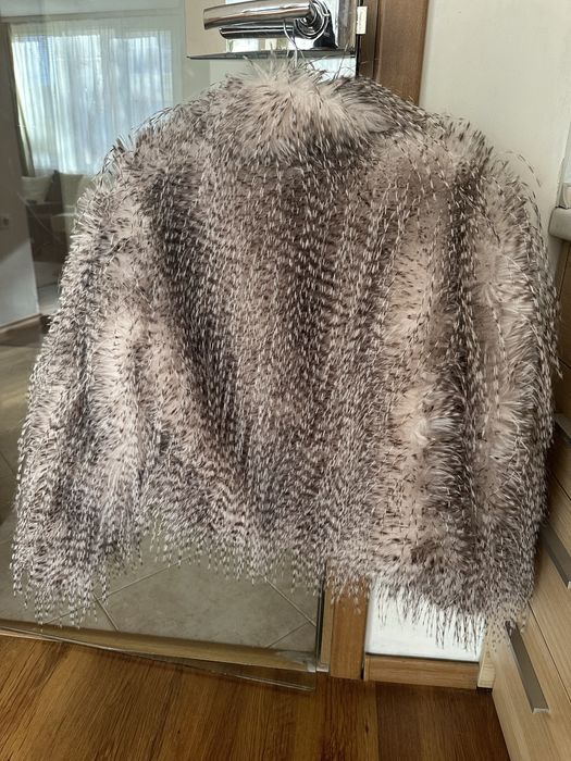 Яке / палто с дълъг еко косъм