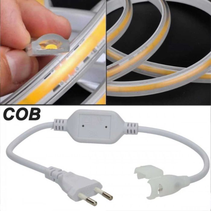 Водоустойчива лед лента 4000K на 220V - за метър