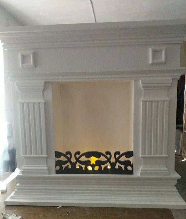 Камин из пенопласта декоративний