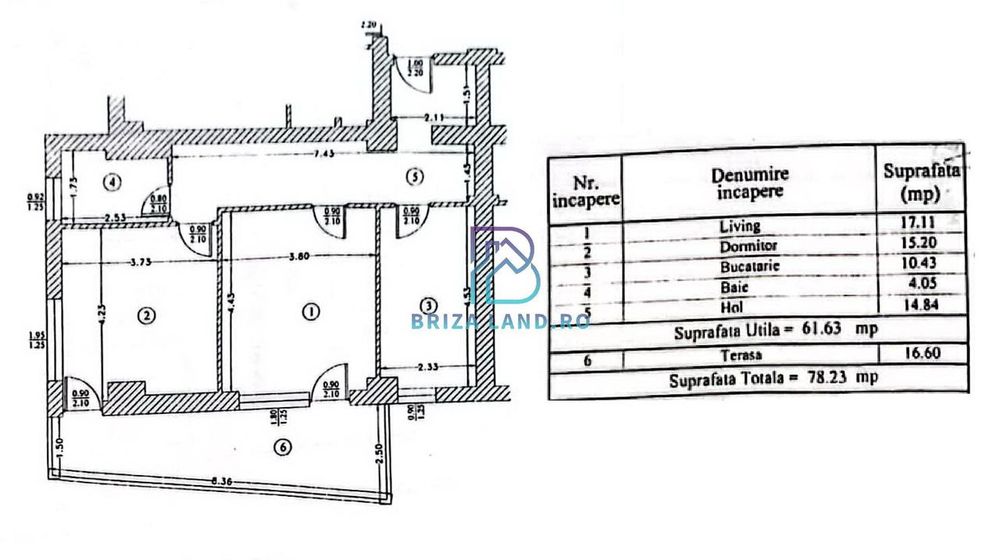 Inchiriere Ap. 2 camere, Confort City, s.u 61.6mp + balcon 16.6mp