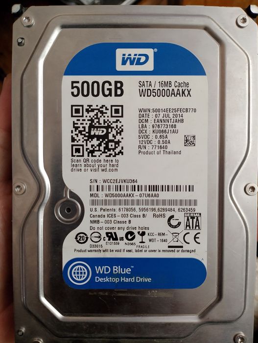 Продается хард диск 500гб