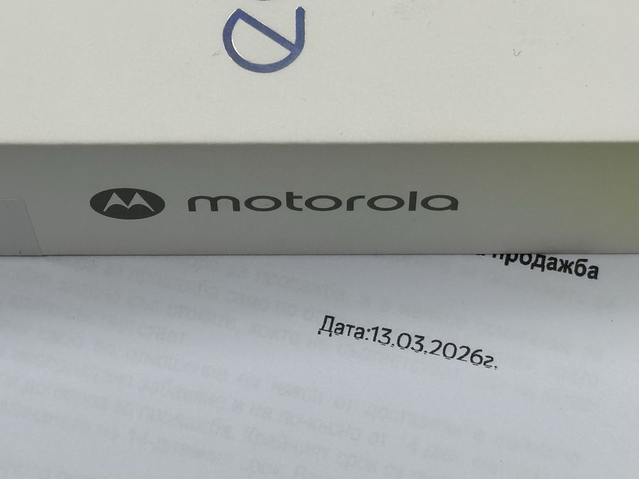 ***КАТО НОВ 512GB Motorola Edge 70 Yettel Гаранция до 2029 г.Lilly pad