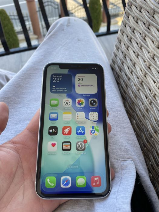 IPhone 11 White 64 Gb, fara zgarieturi+ husa cadou