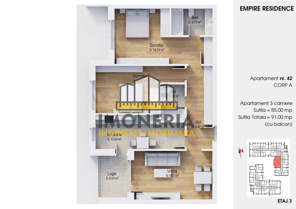 Empire Tornadei 2 – 0% Comision – 3 camere cu sistem fotovoltaic 6
