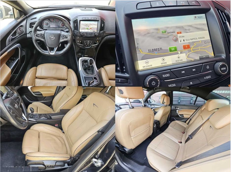 Opel Insignia Face lift negru metalizat nefumator piele maro, contrast