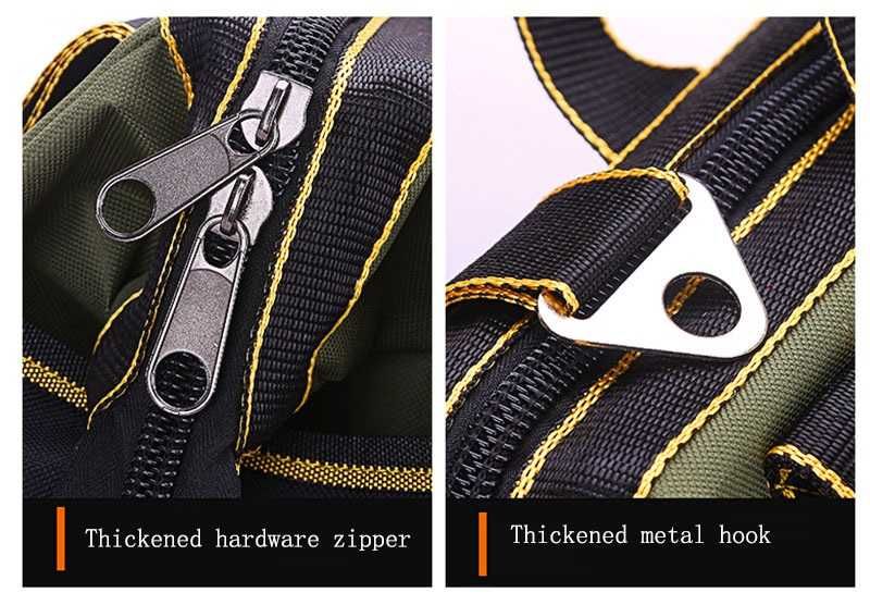 Работна чанта органайзер за инструменти, твърдо дъно