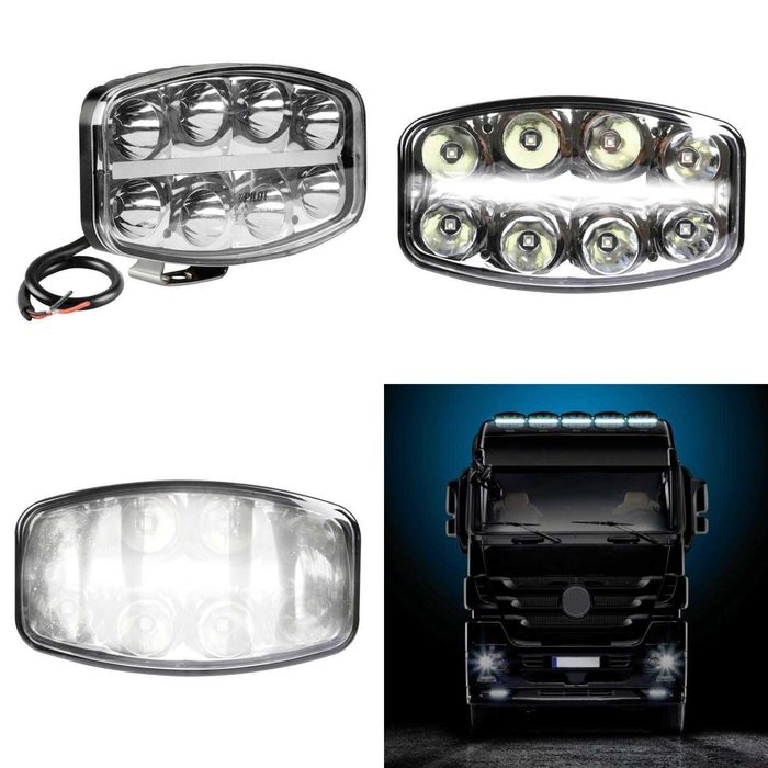 180W LED Диодни Халогени за Камиони тип Hella за ролбар на камиони