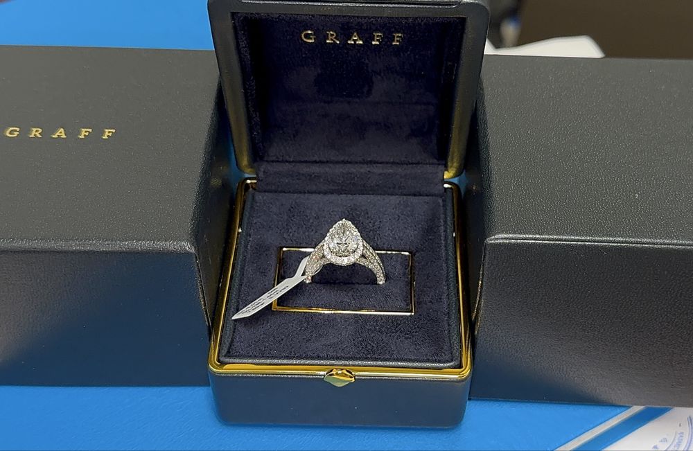 кольцо GRAFF lab брилианты с документами!