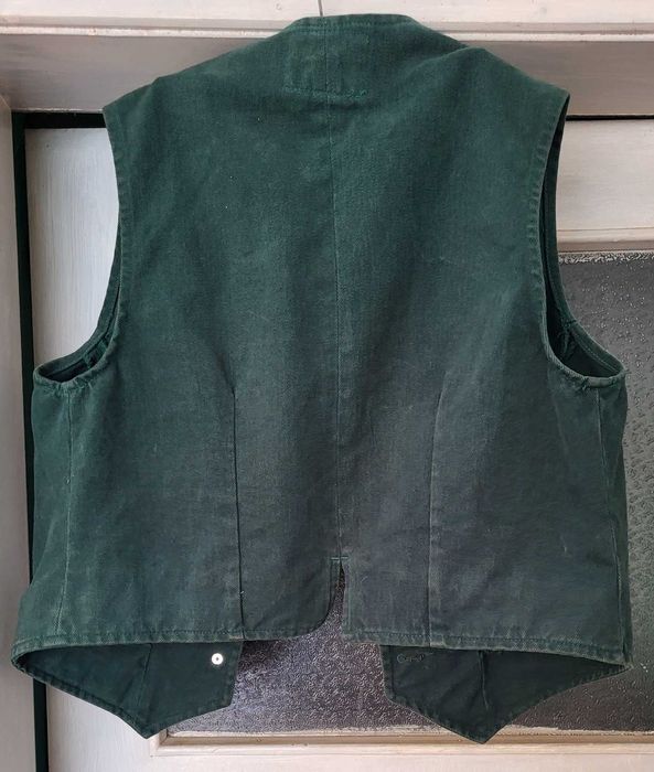 Луксозно дамско елече  винен и дънков елек зелен