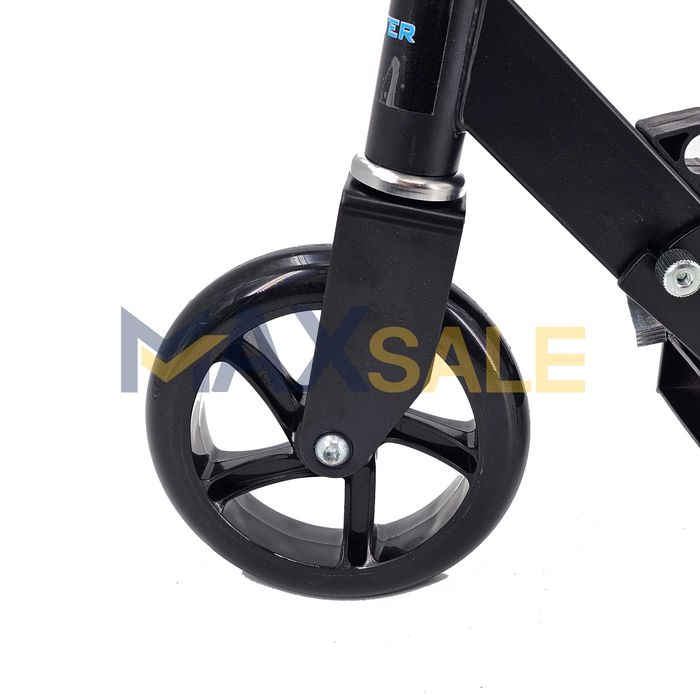 Детска тротинетка сгъваема скутер scooter черна многоцветна триколка